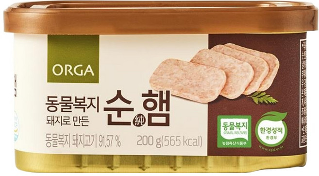 올가홀푸드 동물복지 돼지로 만든 순햄, 1개, 200g