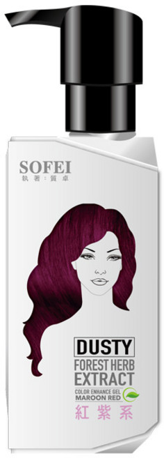 SOFEI 舒妃 型色家 植萃添加染髮補色露, 紅紫系, 1瓶