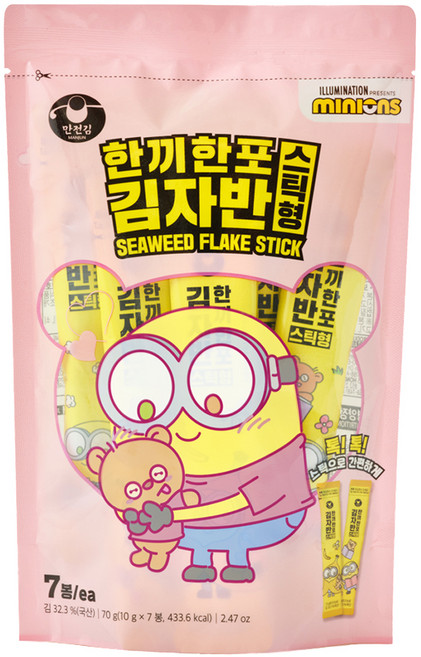 만전김 한끼한포 스틱 김자반 7p, 70g, 1개