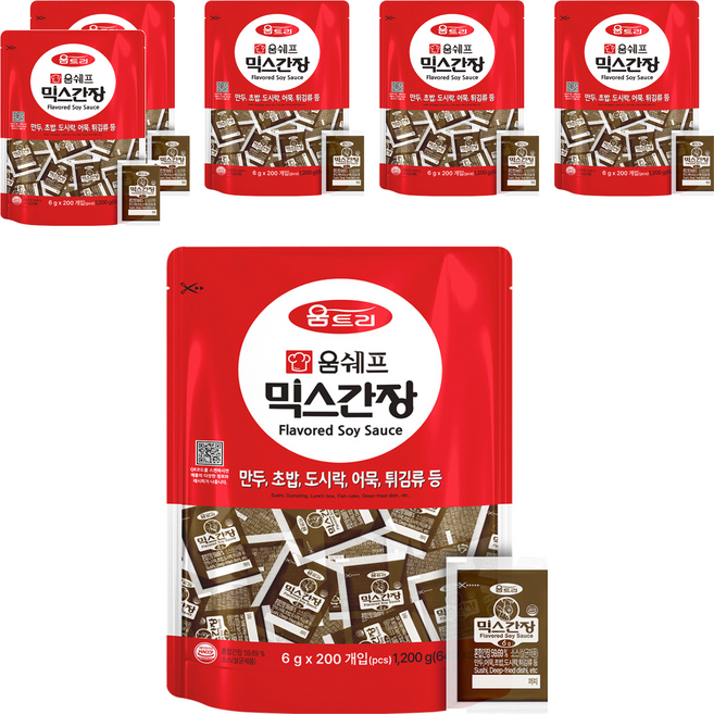 움트리 믹스간장, 6g, 1200개