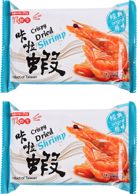 蝦鮮生 咔啦蝦 經典原味, 25g, 2包