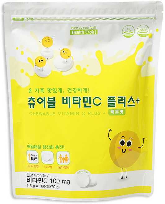 헬퍼장 츄어블 비타민 C 플러스 영양제, 180정, 1개