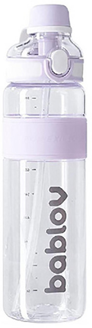 바블로브 파스텔 트라이탄 스포츠 빨대 대용량 보틀, 파스텔라벤더, 1000ml, 1개