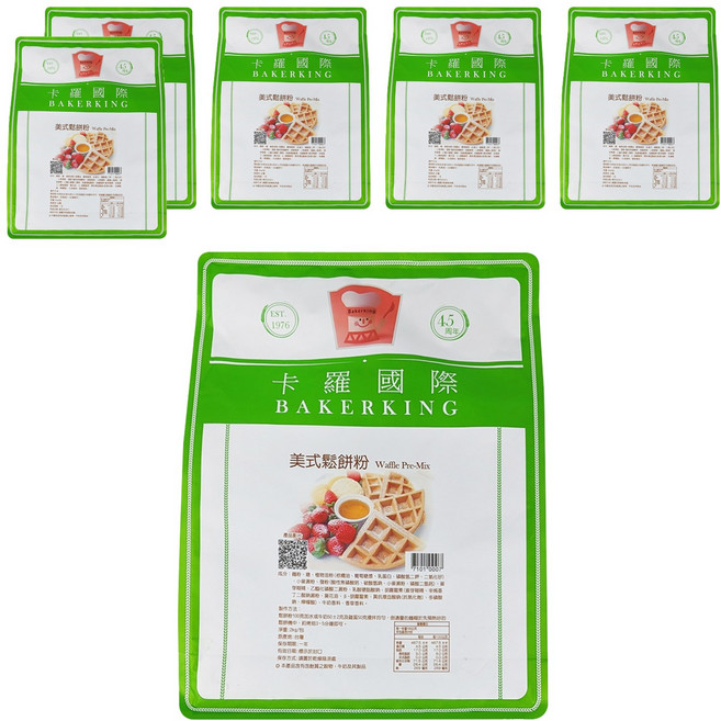 Bakerking 卡羅 美式鬆餅粉, 2kg, 6包