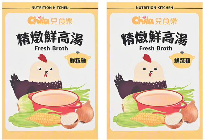 Chila 兒食樂 精燉鮮高湯 鮮蔬雞 3包, 300g, 2盒