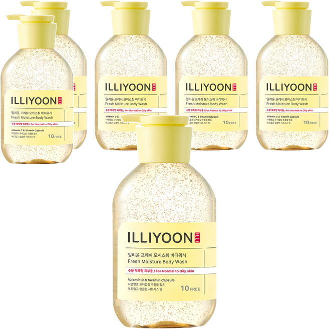 일리윤 프레쉬 모이스춰 바디워시 시트러스향, 500ml, 6개