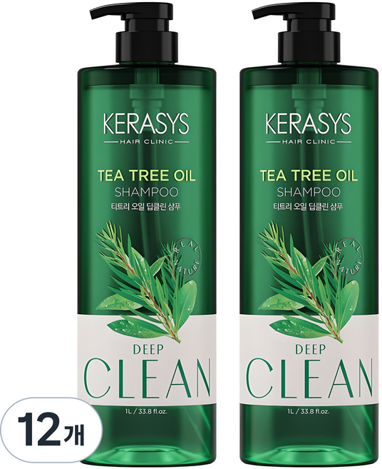 케라시스 티트리 오일 두피 샴푸, 1L, 12개