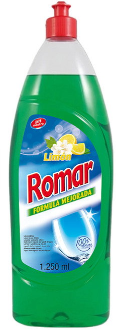 ROMAR 香草森林歐洲無毒家居生活系列 檸檬精油去油膩洗碗精, 1250ml, 1瓶