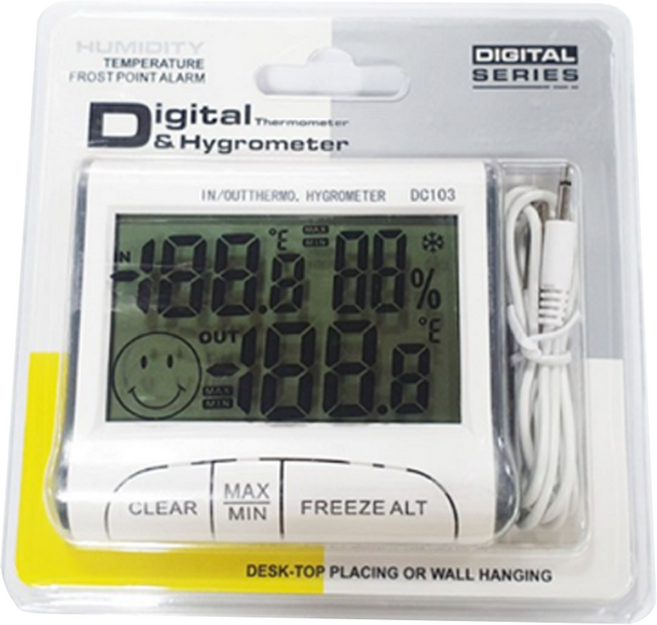 원이네 디지털 냉장고 온습도계, 1개