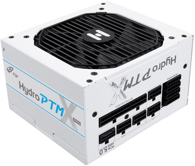 FSP 全漢 HYDRO PTM X PRO 1200W ATX3.0 PCIe5.0 白金牌 全模組 電源供應器 白色 原廠保固, 1個