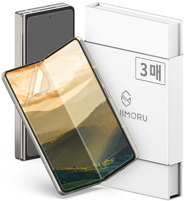 신지모루 하이브리드 쉴드 자가복원 TPU EPU 코팅 휴대폰 액정보호필름 3p, 1세트