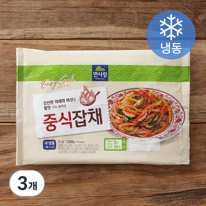 면사랑 중식잡채 1인분 (냉동), 298g, 3개