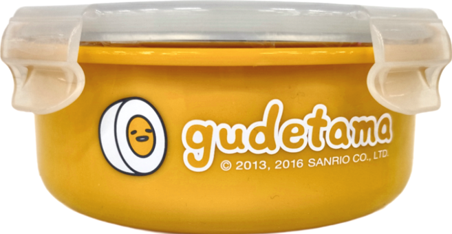 gudetama 蛋黃哥 環保碗 304(18/8)不鏽鋼 13.5 x 6 公分, 黃色, 1盒