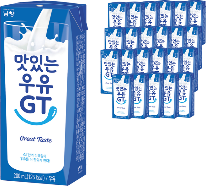 맛있는우유GT 멸균우유, 200ml, 24개