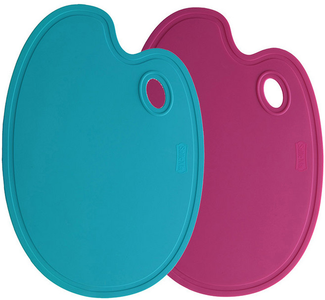 샐마 푸드팔레트 도마 2종 세트, 1세트, 도마 블루 + 퍼플