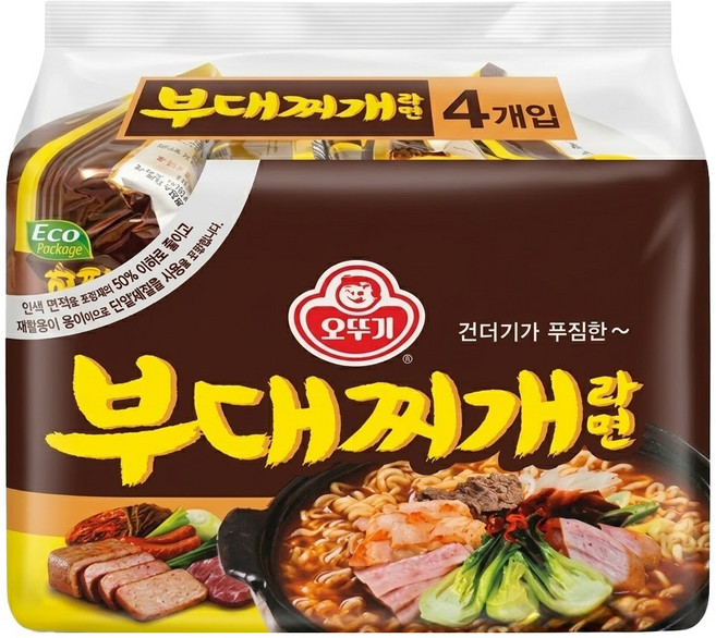 OTOKI 不倒翁 部隊鍋拉麵 130g, 4包