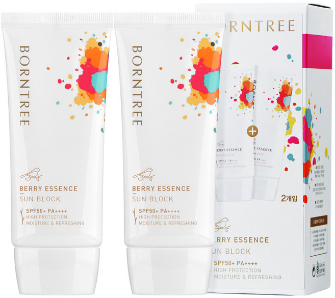 본트리 베리 에센스 선블럭 SPF50+ PA++++, 50ml, 2개