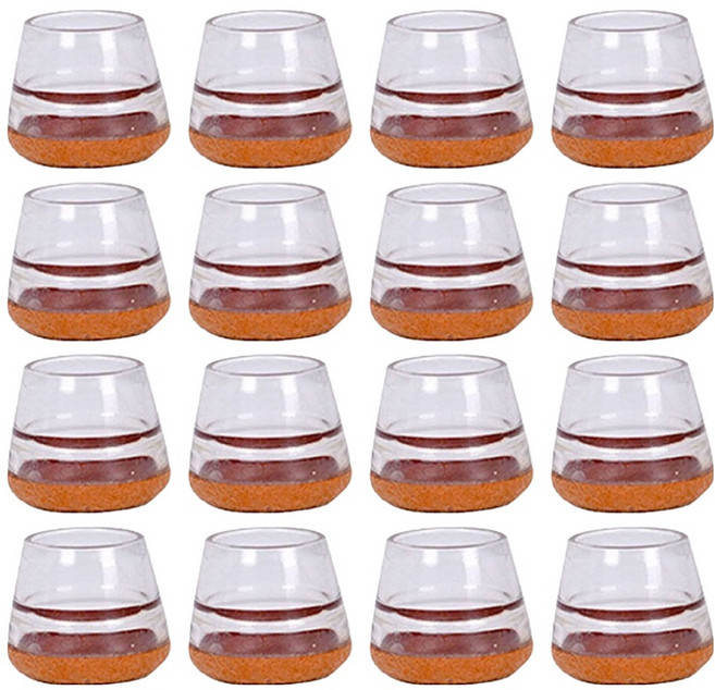 마켓감성 캡형 가구의자 발커버, 화이트, 16개