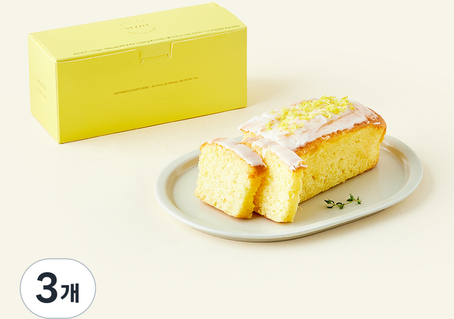 베즐리 레몬파운드, 310g, 3개