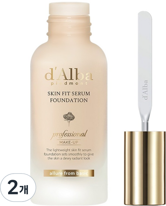 달바 스킨 핏 세럼 파운데이션 스파츌라 40ml, 2개, 21호