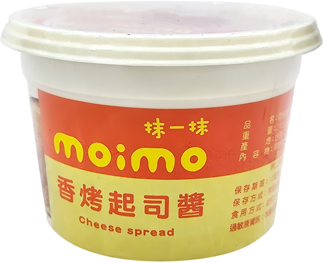 moimo 抹一抹 香烤起司抹醬 奶素, 230g, 1罐