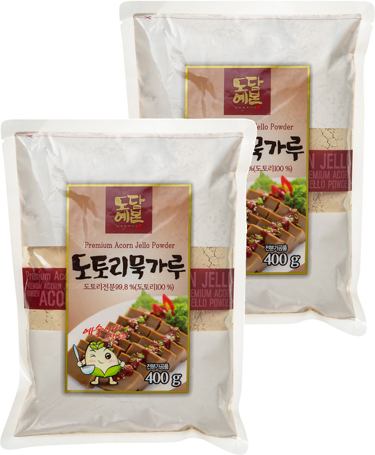 Choya Foods Dodamyebon橡子蛋糕粉, 400g, 2個