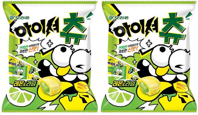 아이셔 오리온 아이셔츄벌크 레몬앤라임, 193.5g, 2개