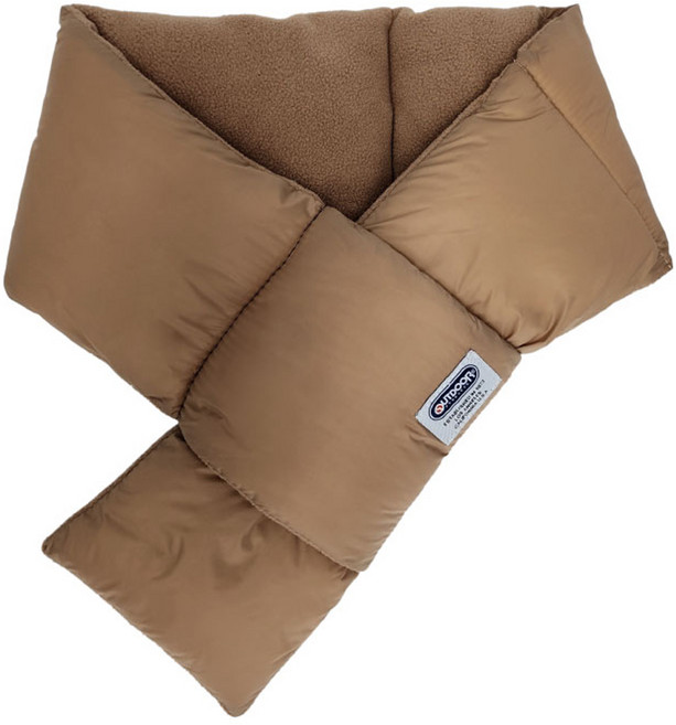 아웃도어프로덕츠 방한 패딩 머플러, 브라운, 1개