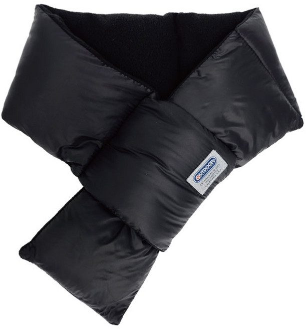 아웃도어프로덕츠 방한 패딩 머플러, 블랙, 1개