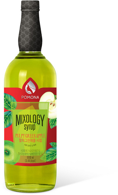 포모나 믹솔로지 펄피그린애플 시럽, 1L, 1개