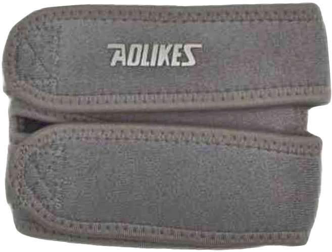 AOLIKES 奧力克斯 雙重加壓髕骨帶, 灰色, 2個