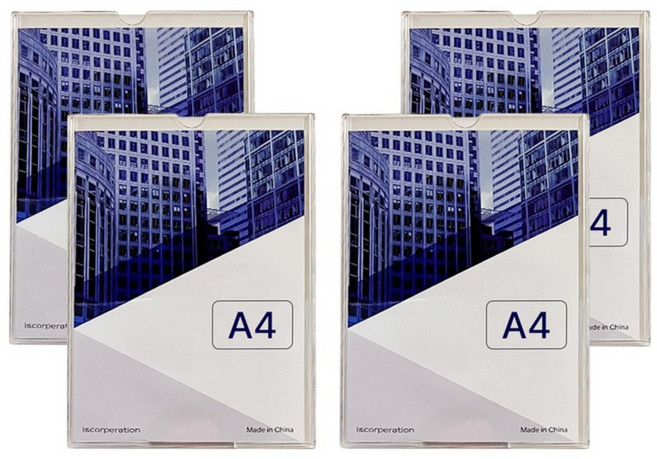 애드라벨 아크릴 POP꽂이 게시판 4개 묶음, 1개