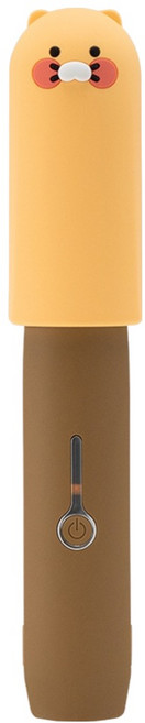 카카오프렌즈 휴대용 무선 미니 고데기, 춘식이