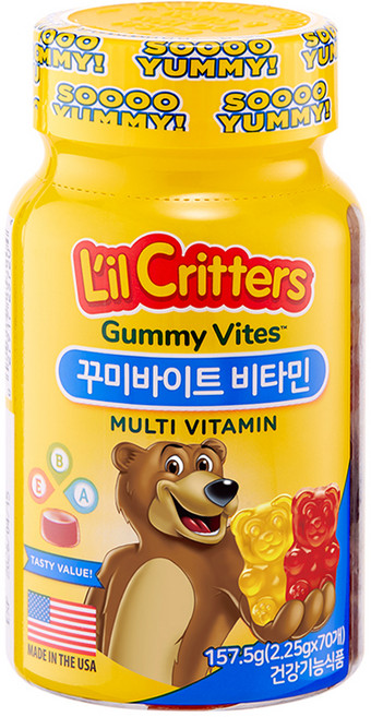 릴크리터스 꾸미바이트 비타민, 70정, 1개