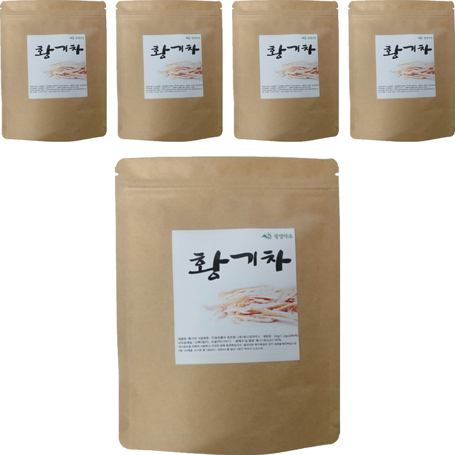 청명약초 황기차 티백 국내산, 1.2g, 20개입, 5개