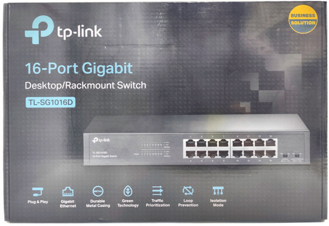 tp-link TL-SG1016D 16埠 Gigabit 交換器, 1個