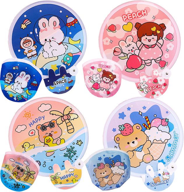 해피아이몰 접이식 부채, 랜덤발송, 4개