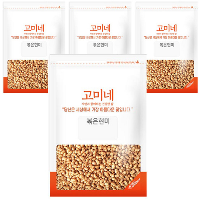 고미네 볶은현미, 100g, 4개