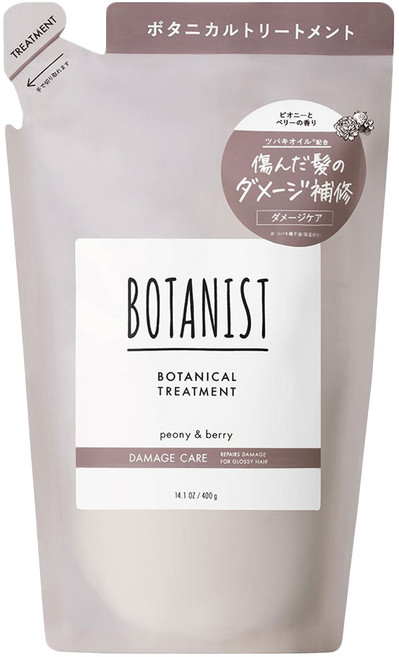 BOTANIST 受損護理潤髮乳 補充包 牡丹&莓果, 400ml, 1個