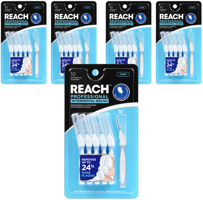리치 와이어 치간칫솔 타이트, 10개입, 5개