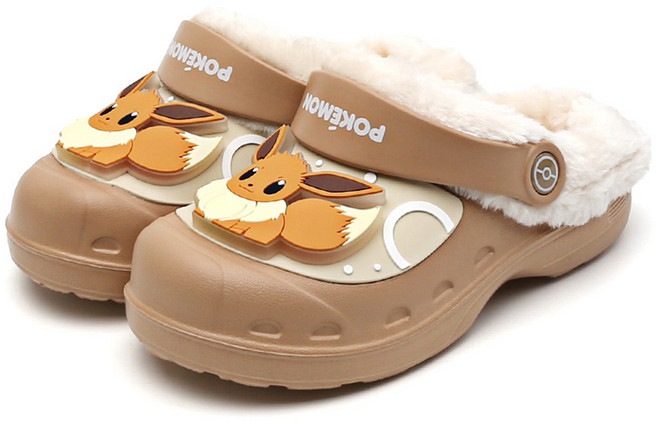 포켓몬스터 아동용 CH 이브이 쿠로 라이팅 방한샌들