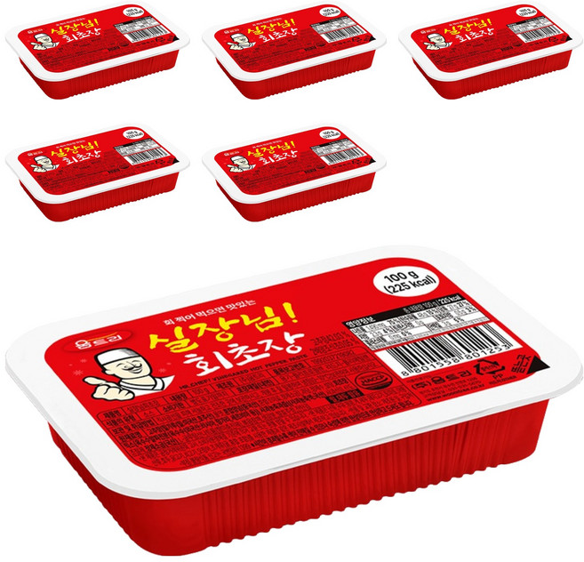 움트리 실장님 회초장, 100g, 6개