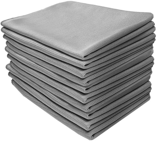 월드크린 유리 닦이 걸레 40x60cm, 10개, 그레이