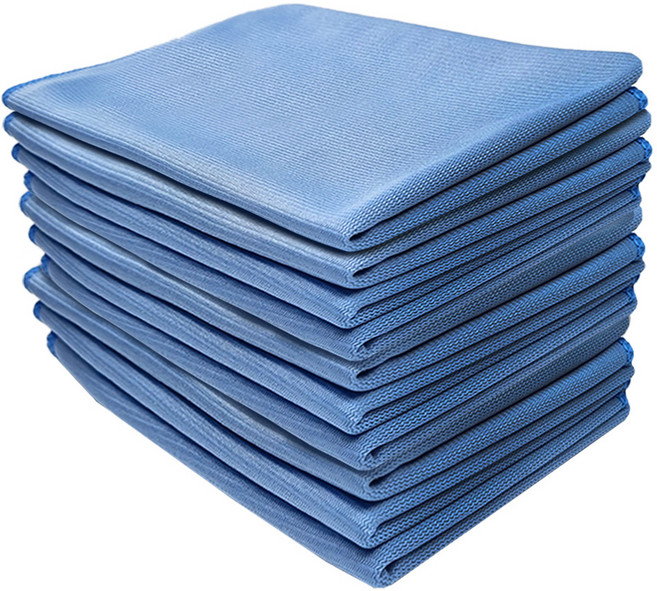 월드크린 유리 닦이 걸레 40x60cm, 10개, 블루