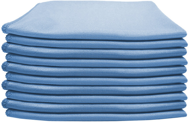 월드크린 유리 닦이 걸레 40x40cm, 10개, 블루