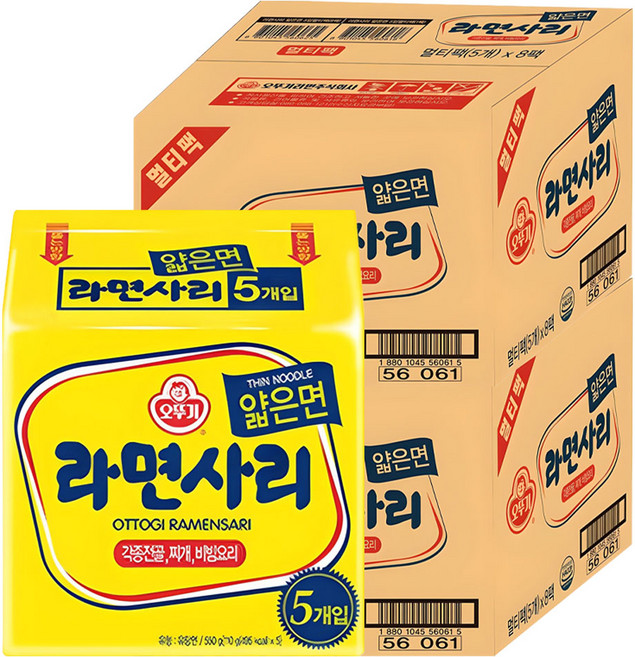 오뚜기 라면사리 얇은면 110g, 80개