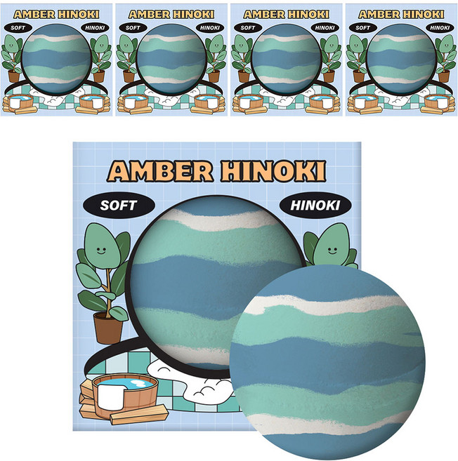 plu 沐浴泡泡球 06.Ember Hinoki, 200g, 5個
