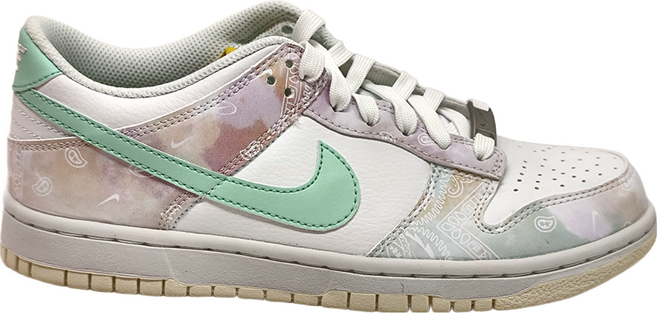 NIKE 耐吉 Dunk Low GS 低筒 雲彩 渲染 變形蟲 奶油底 皮革 FJ7707-131