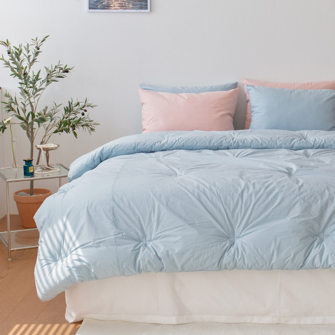 그래이불 국내 제조 하임 60수 먼지없는 고밀도 순면 워싱 차렵이불 세트