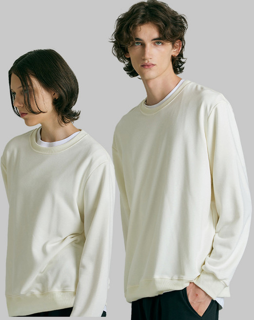 테라우드 남녀공용 스탠다드 면혼방 맨투맨